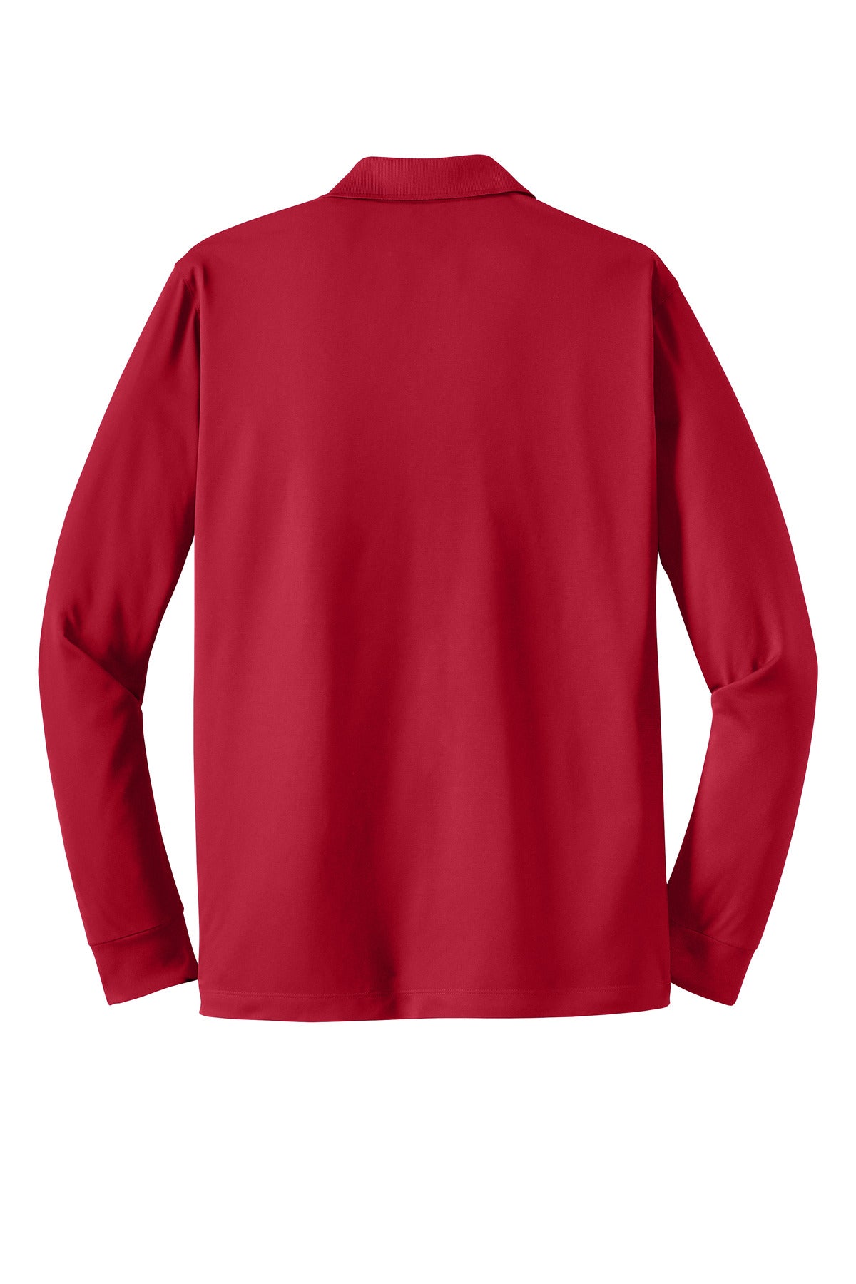 Sport-Tek Long Sleeve Micropique Sport-Wick Polo. ST657 Deep Red