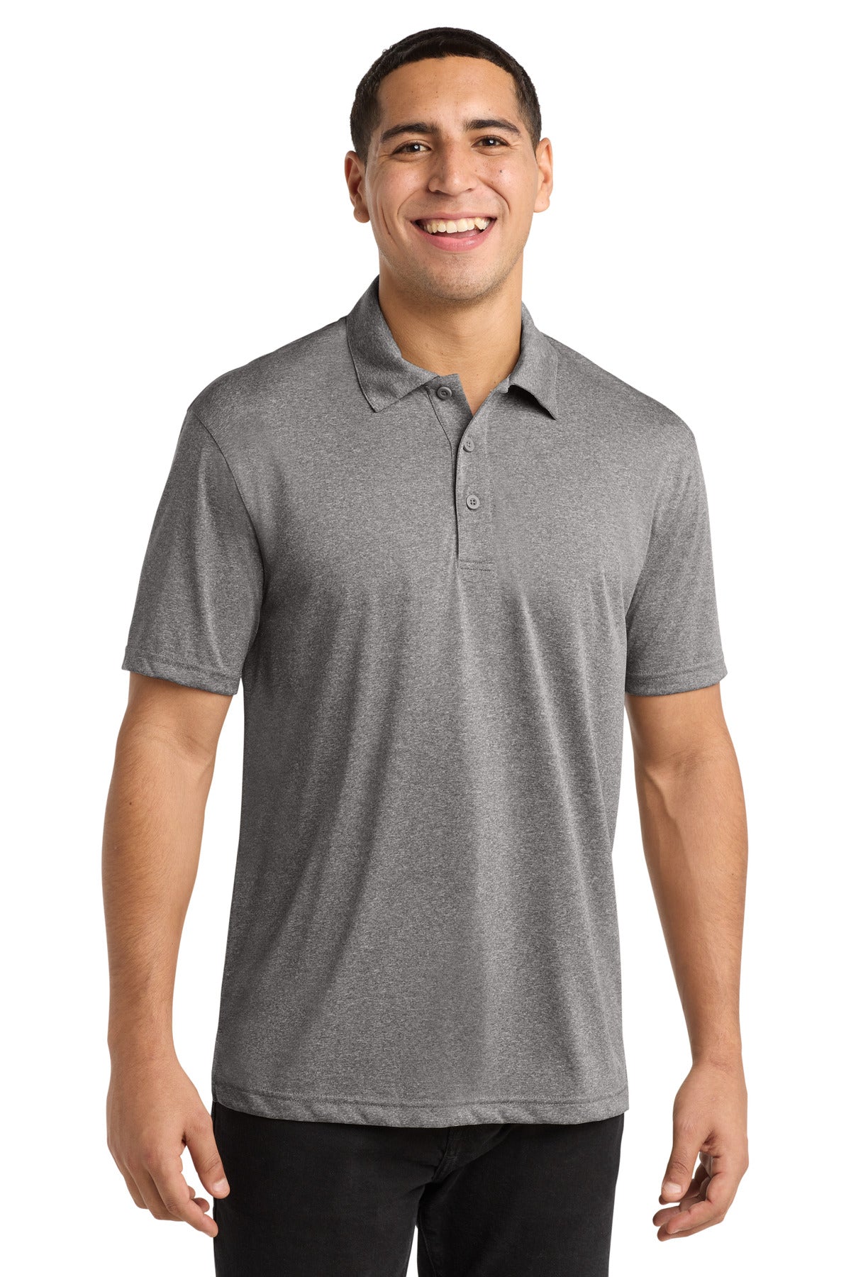 Sport-Tek Heather Contender Polo ST660 Vintage Heather