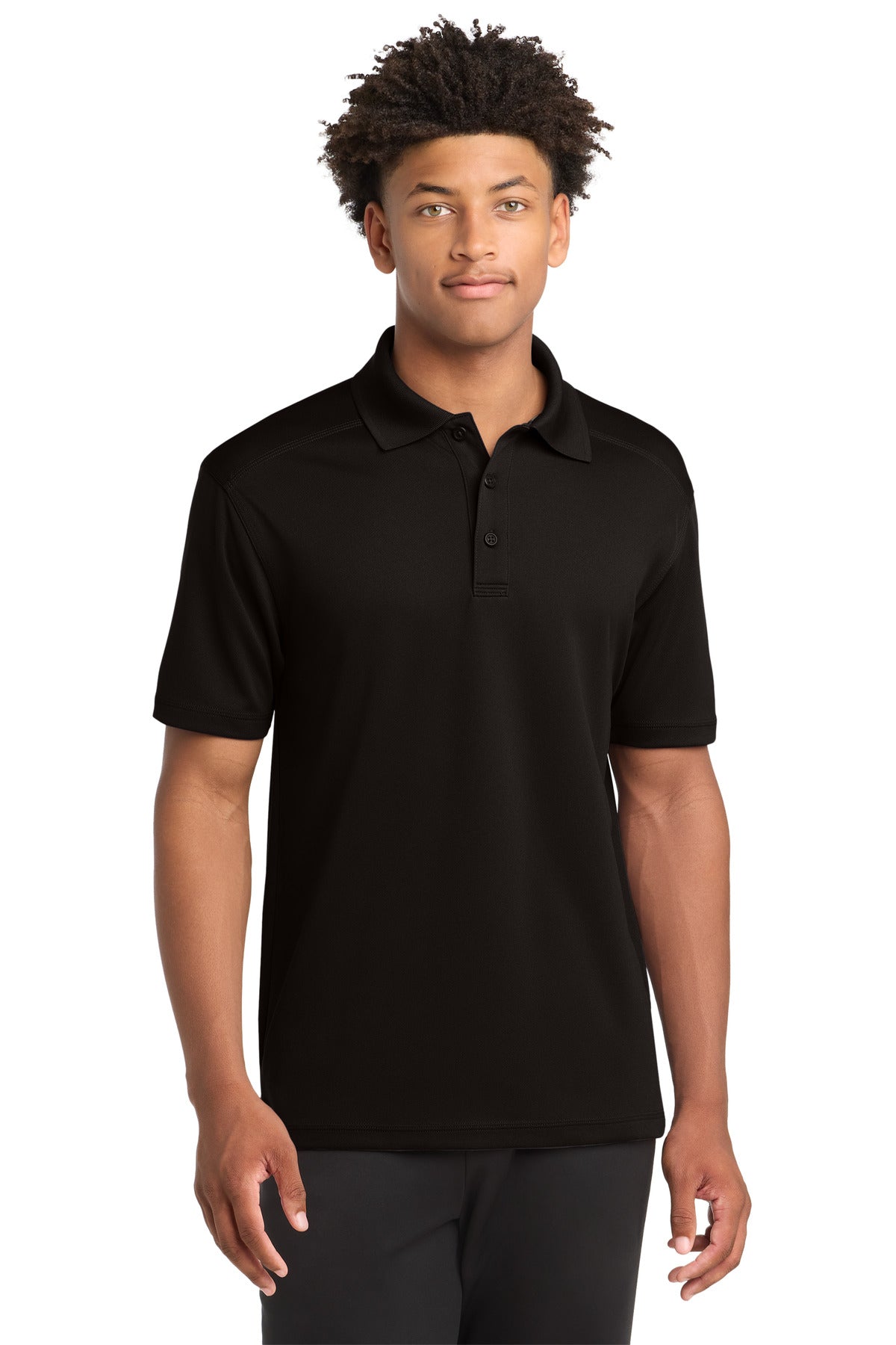Sport-Tek PosiCharge Micro-Mesh Polo ST680 Black