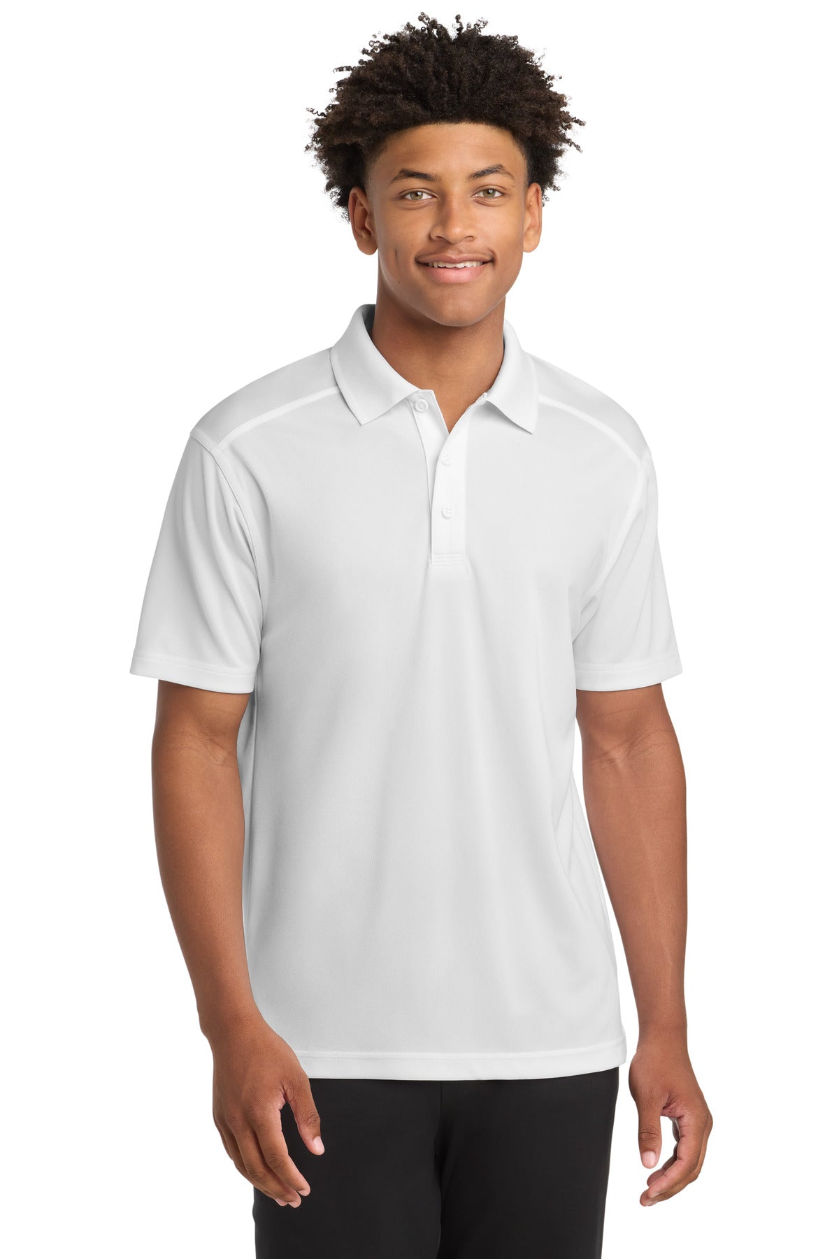 Sport-Tek PosiCharge Micro-Mesh Polo ST680 White