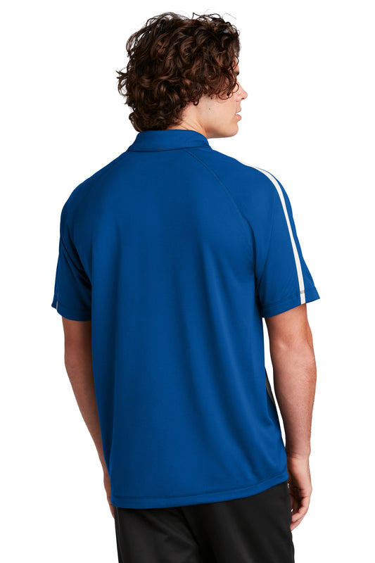 Sport-Tek PosiCharge Micro-Mesh Colorblock Polo. ST685 True Royal/ White