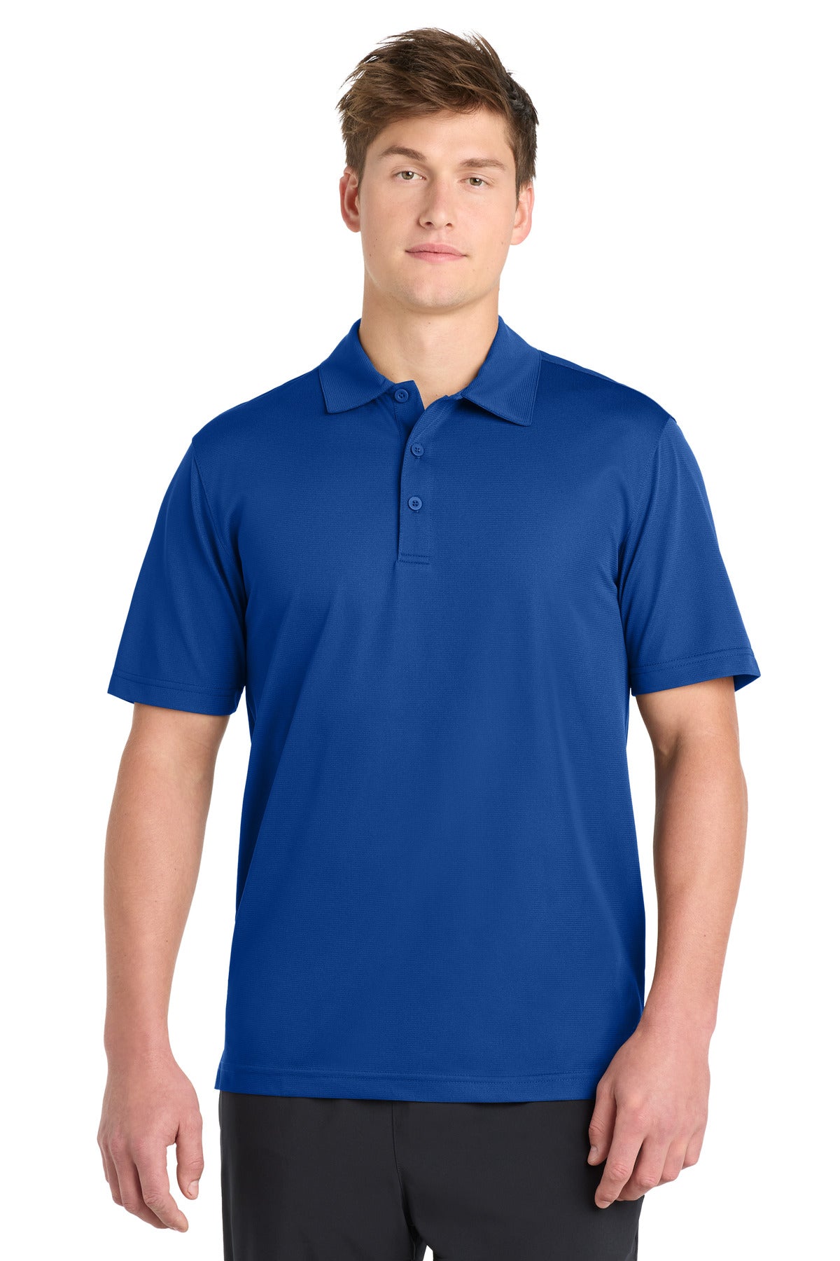 Sport-Tek PosiCharge Active Textured Polo ST690 True Royal