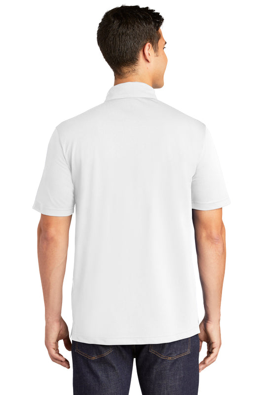 Sport-Tek PosiCharge Active Textured Polo. ST690 White