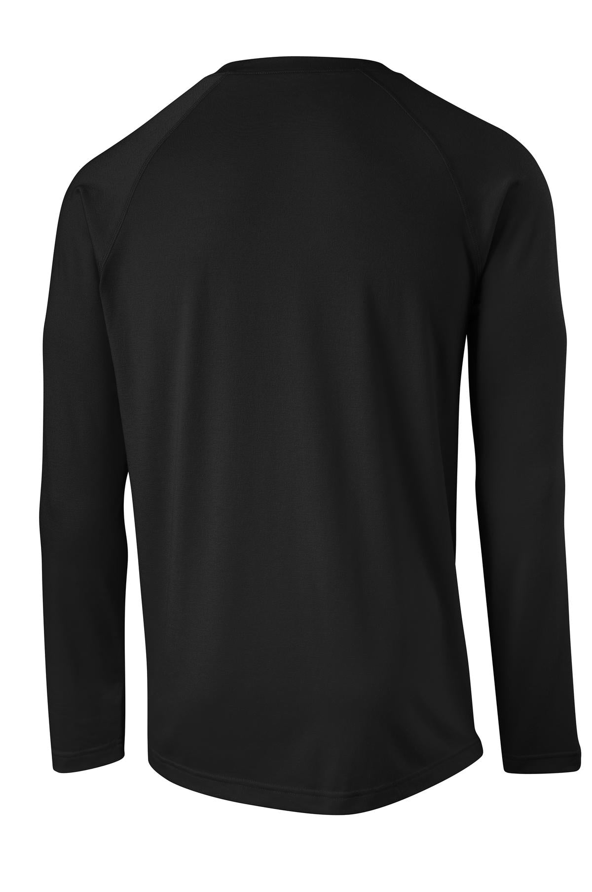 Sport-Tek Long Sleeve Ultimate Performance Crew. ST700LS Black