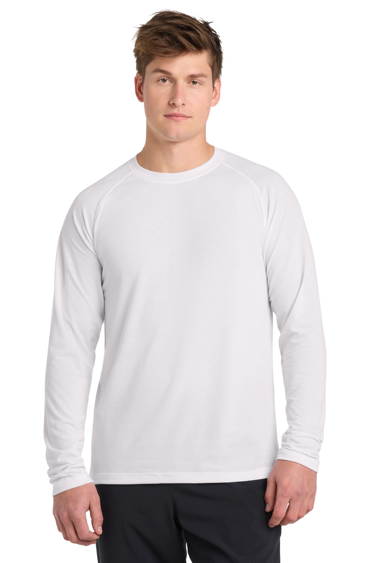 Sport-Tek Long Sleeve Ultimate Performance Crew ST700LS White