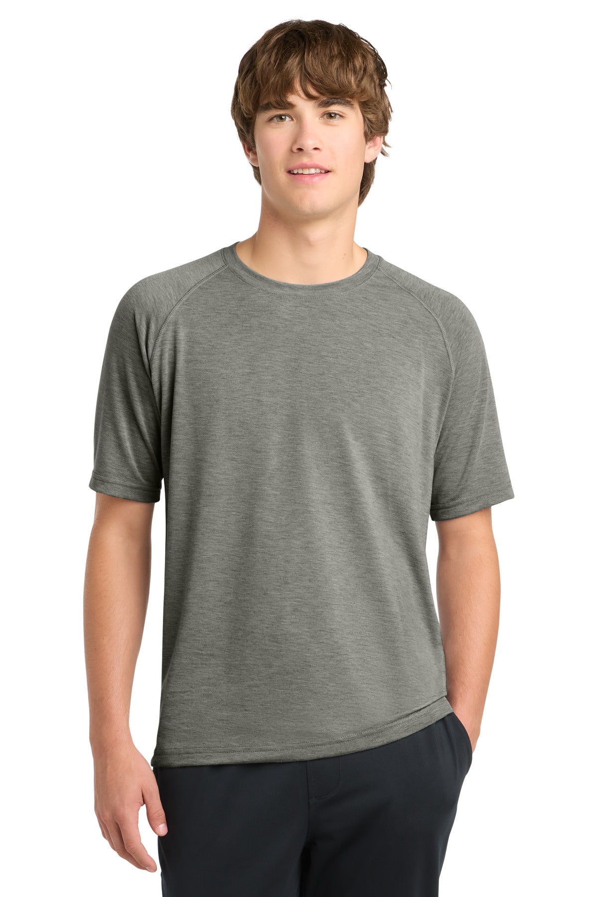 Sport-Tek Ultimate Performance Crew ST700 Heather Grey