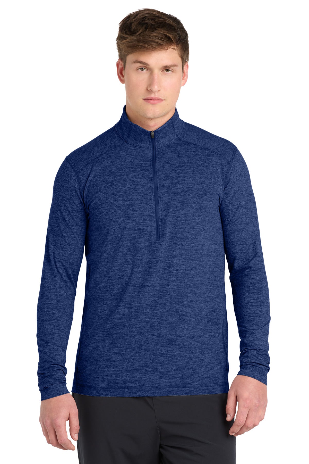 Sport-Tek Exchange 15 Long Sleeve 1/2-Zip ST711 True Royal Heather