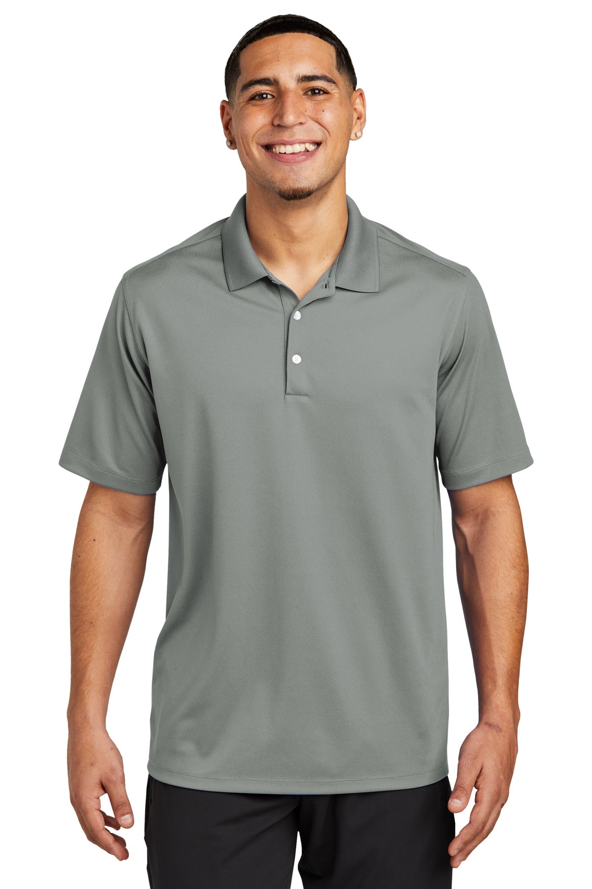 Sport-Tek UV Micropique Polo ST740 Grey Concrete