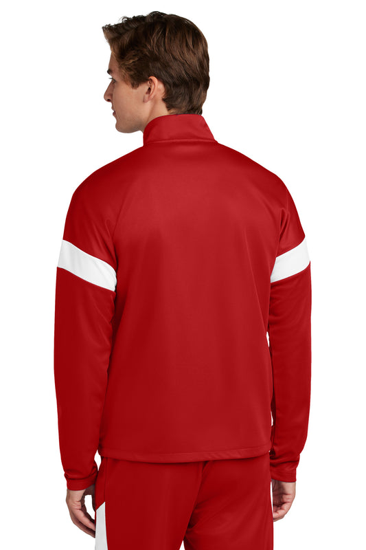Sport-Tek Travel Full-Zip Jacket ST800 Deep Red/ White