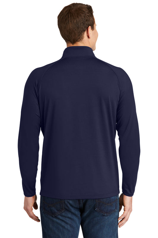 Sport-Tek Sport-Wick Stretch 1/4-Zip Pullover. ST850 True Navy