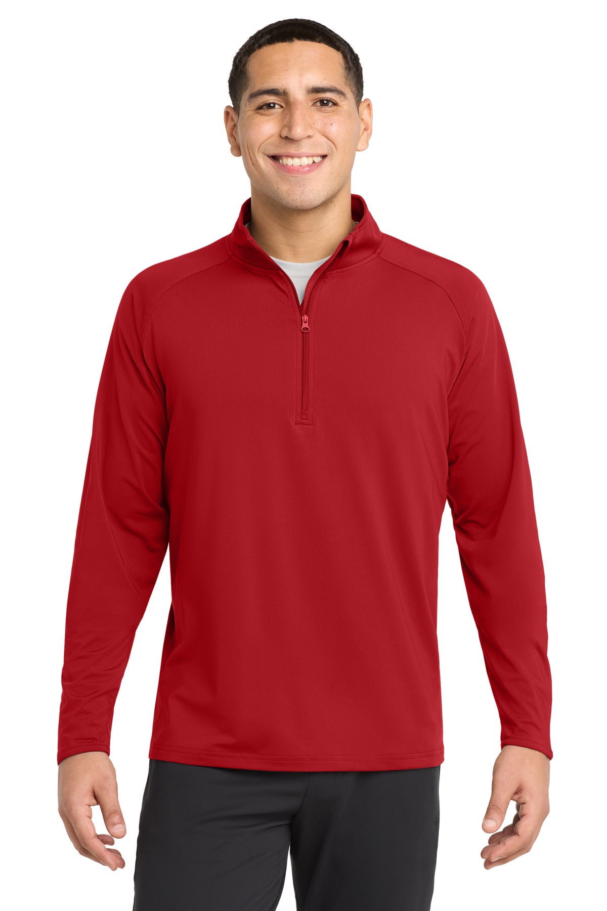 Sport-Tek Sport-Wick Stretch 1/4-Zip Pullover ST850 True Red