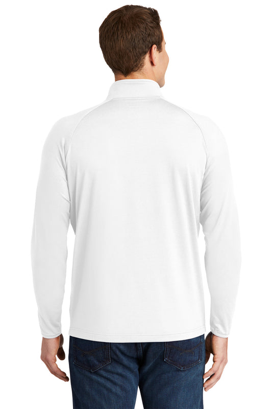 Sport-Tek Sport-Wick Stretch 1/4-Zip Pullover. ST850 White