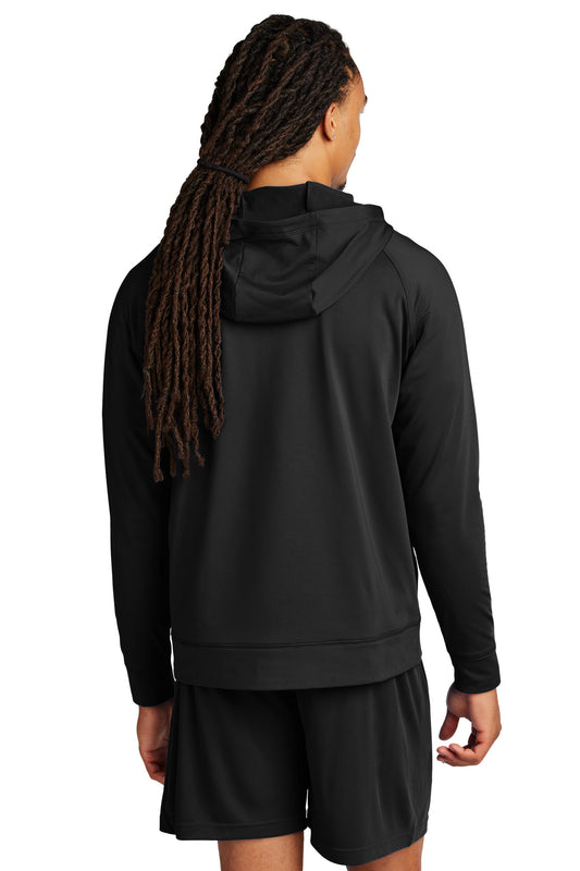 Sport-Tek Sport-Wick Stretch 1/2-Zip Hoodie ST856 Black