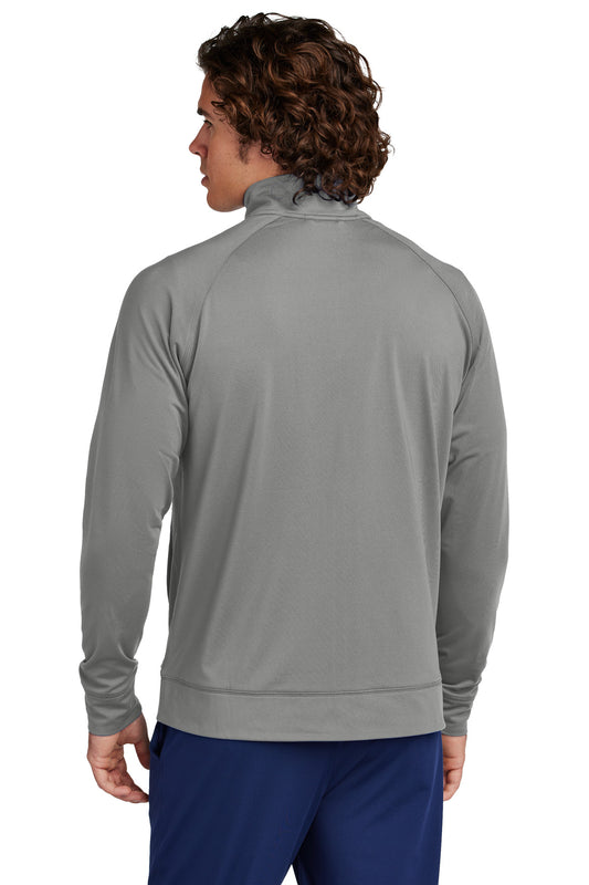 Sport-Tek Sport-Wick Stretch Full-Zip Cadet Jacket ST857 Charcoal Grey