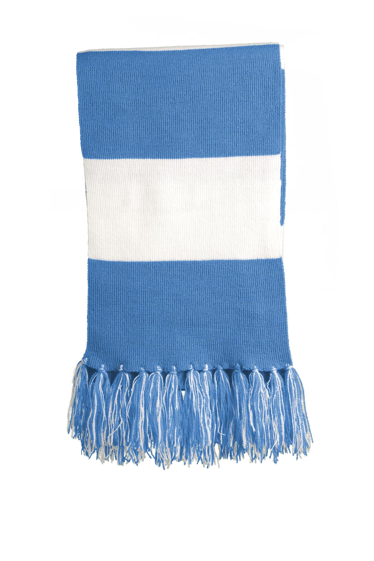 Sport-Tek Spectator Scarf STA02 Carolina Blue/ White