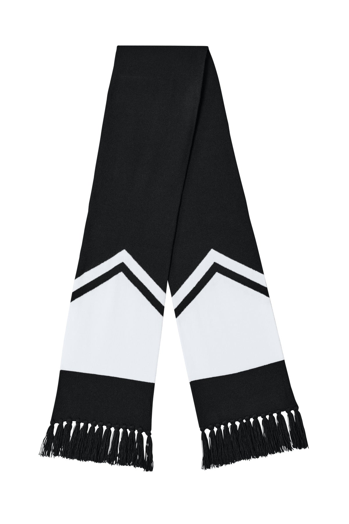 Sport-Tek Gameday Scarf STA06 Black/ White