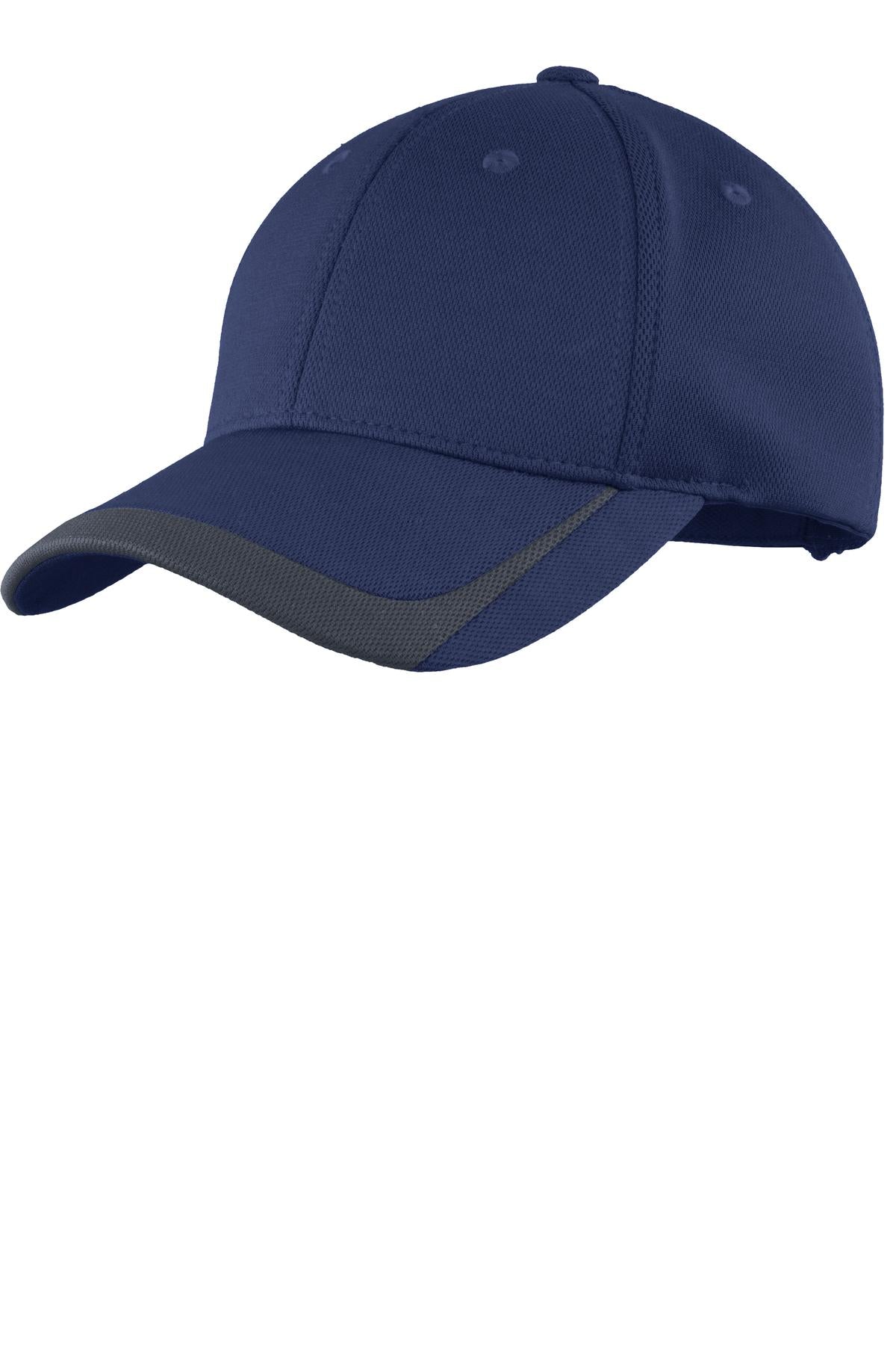 Sport-Tek Pique Colorblock Cap STC24 True Navy/ Graphite
