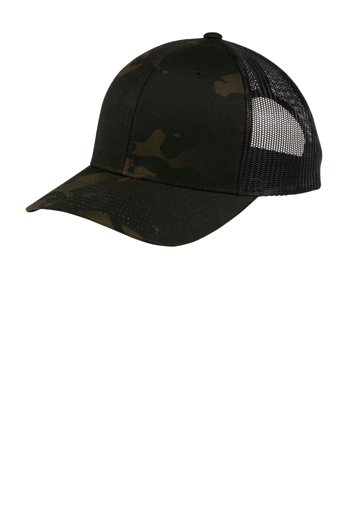 Sport-Tek YP Classics Retro Trucker Cap STC39 Multicam Black