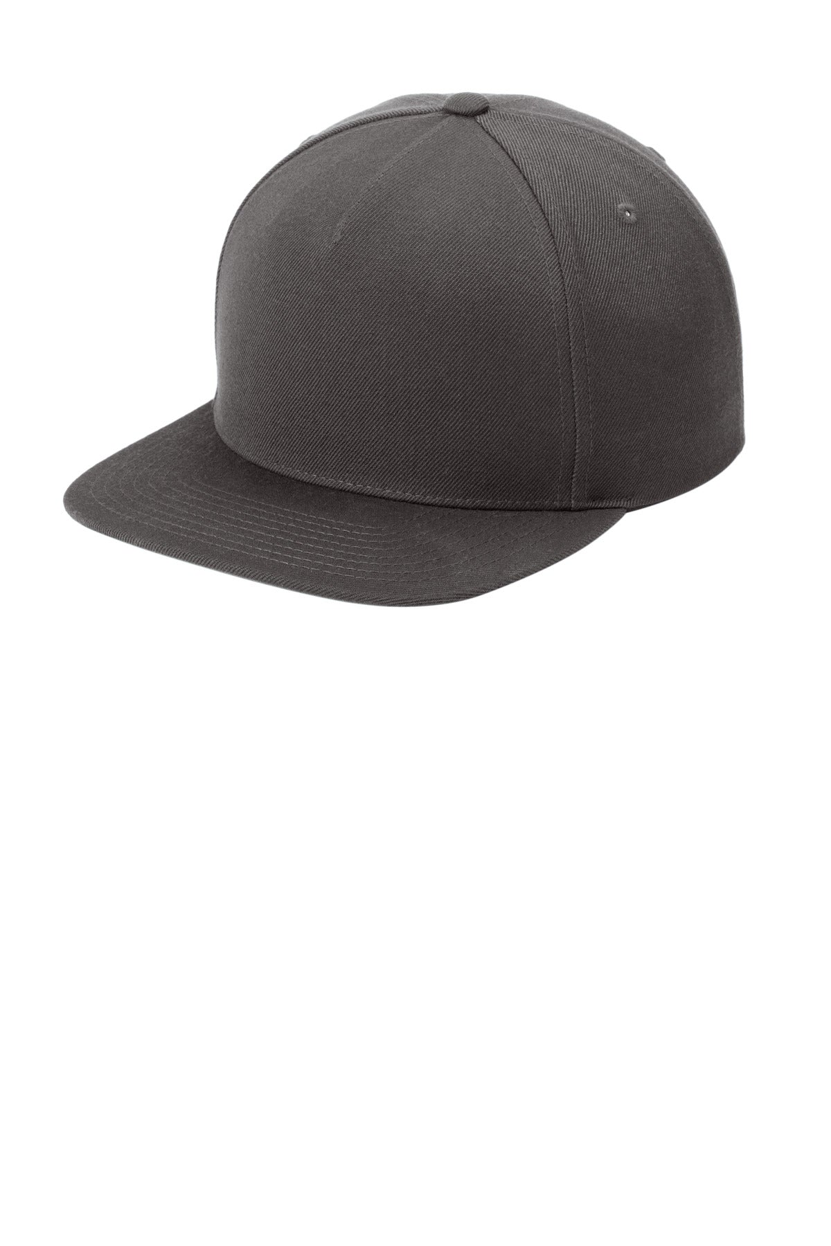Sport-Tek YP Classics Premium 5-Panel Snapback Cap STC55 Iron Grey