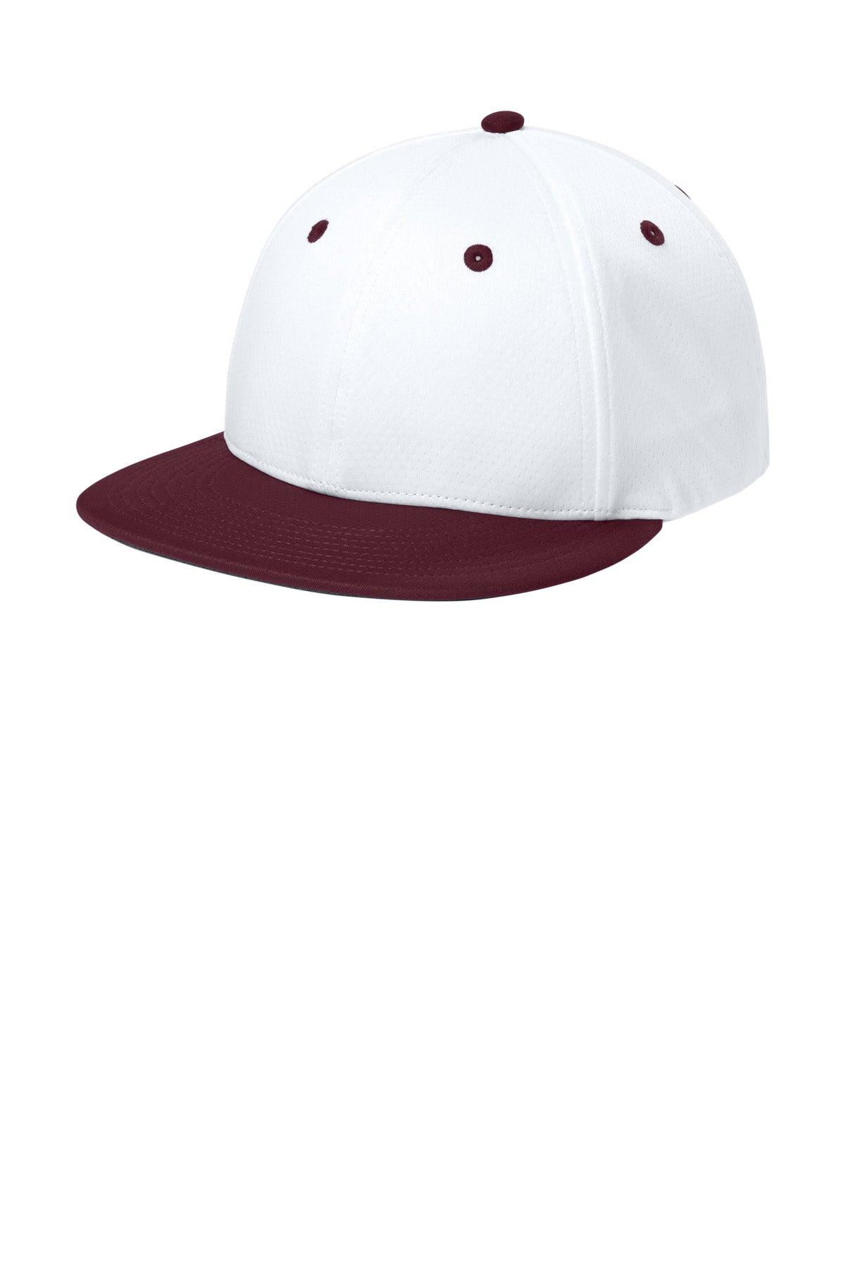 Sport-Tek Impact Mesh Stretch-Tek Cap STC70 White/ Maroon/ White