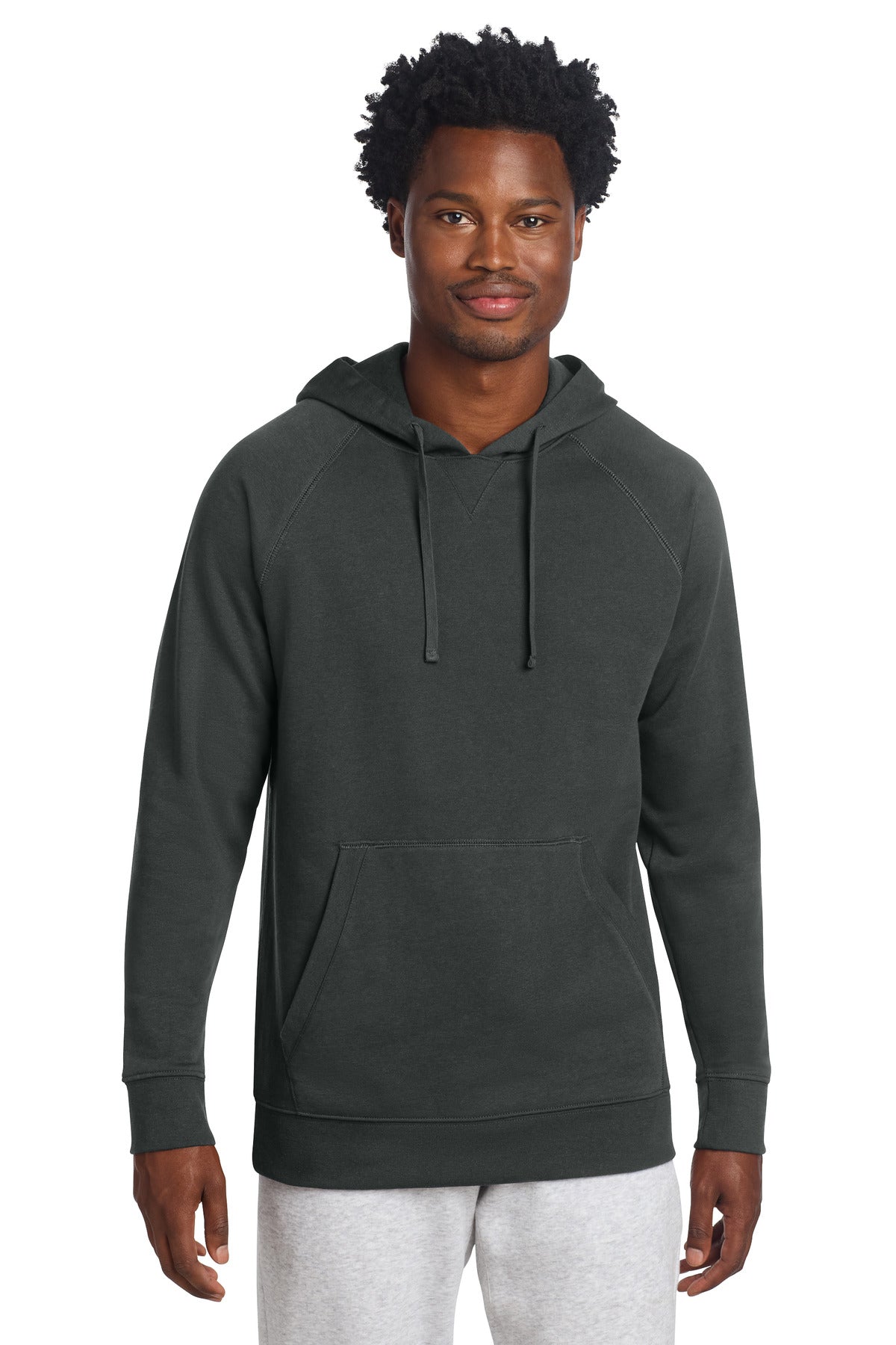 Sport-Tek Drive Fleece Pullover Hoodie STF200 Charcoal Grey