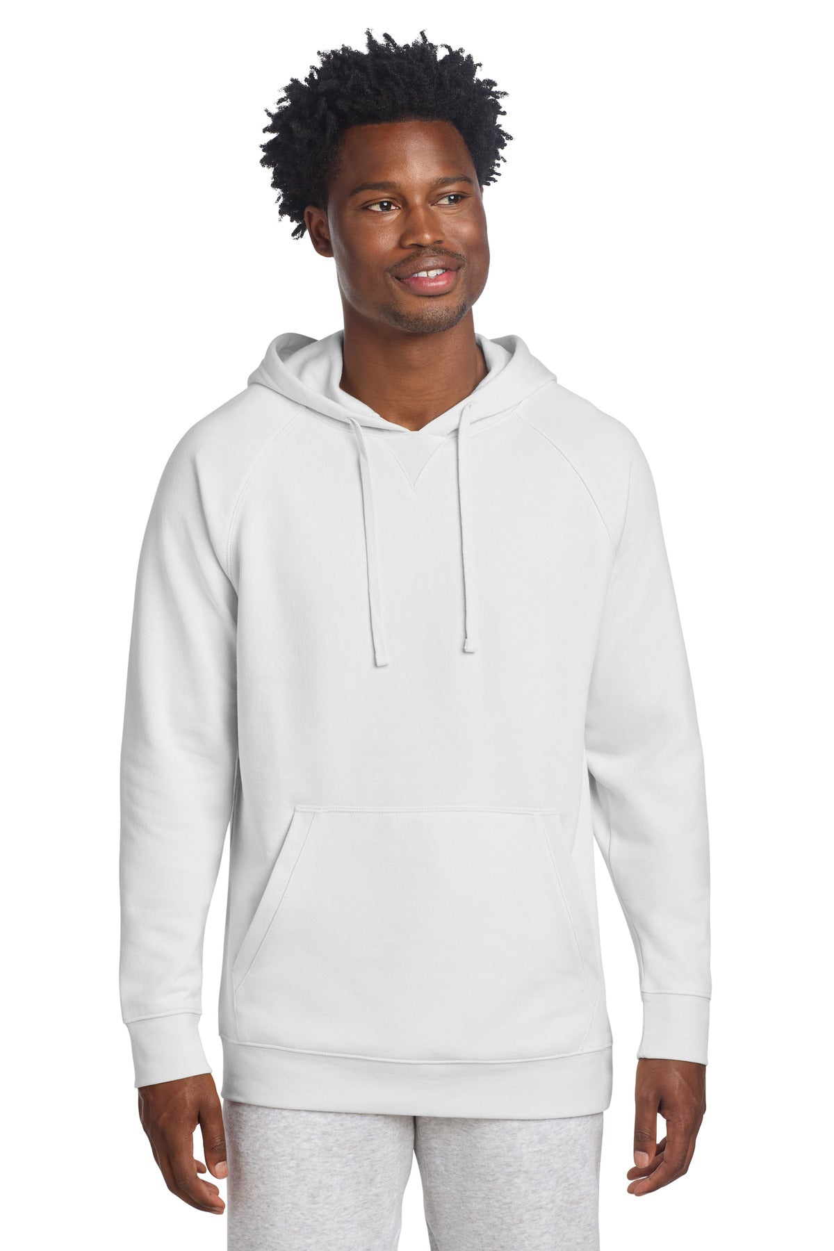Sport-Tek Drive Fleece Pullover Hoodie STF200 White