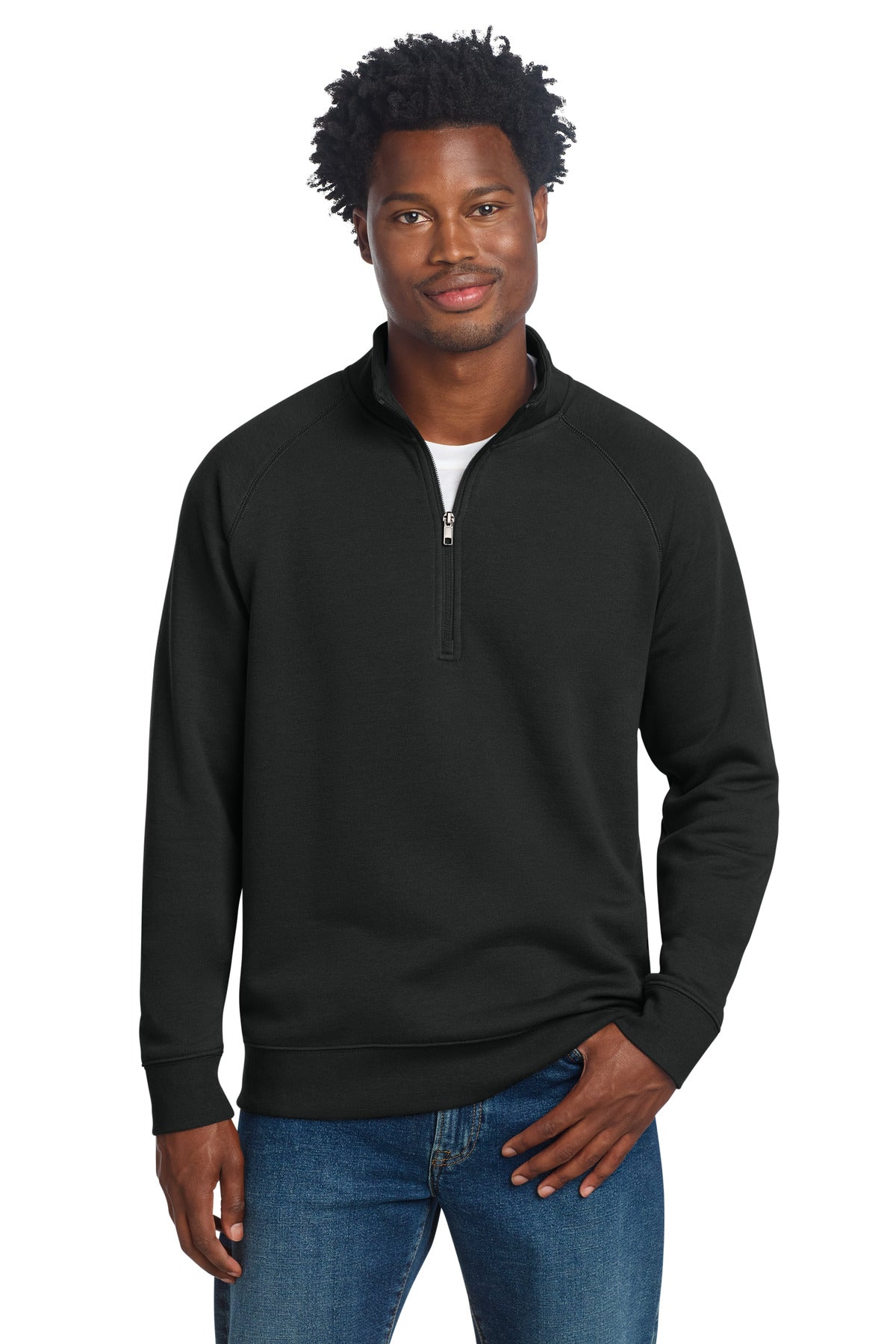Sport-Tek Drive Fleece 1/4-Zip Pullover STF202 Black