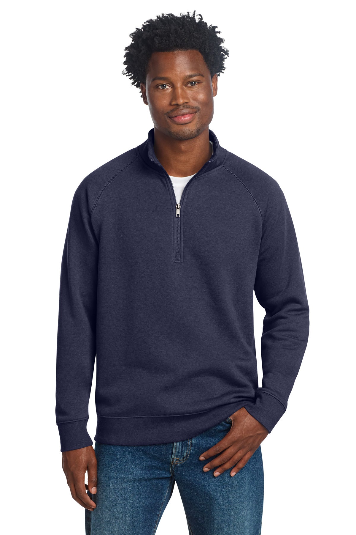 Sport-Tek Drive Fleece 1/4-Zip Pullover STF202 True Navy