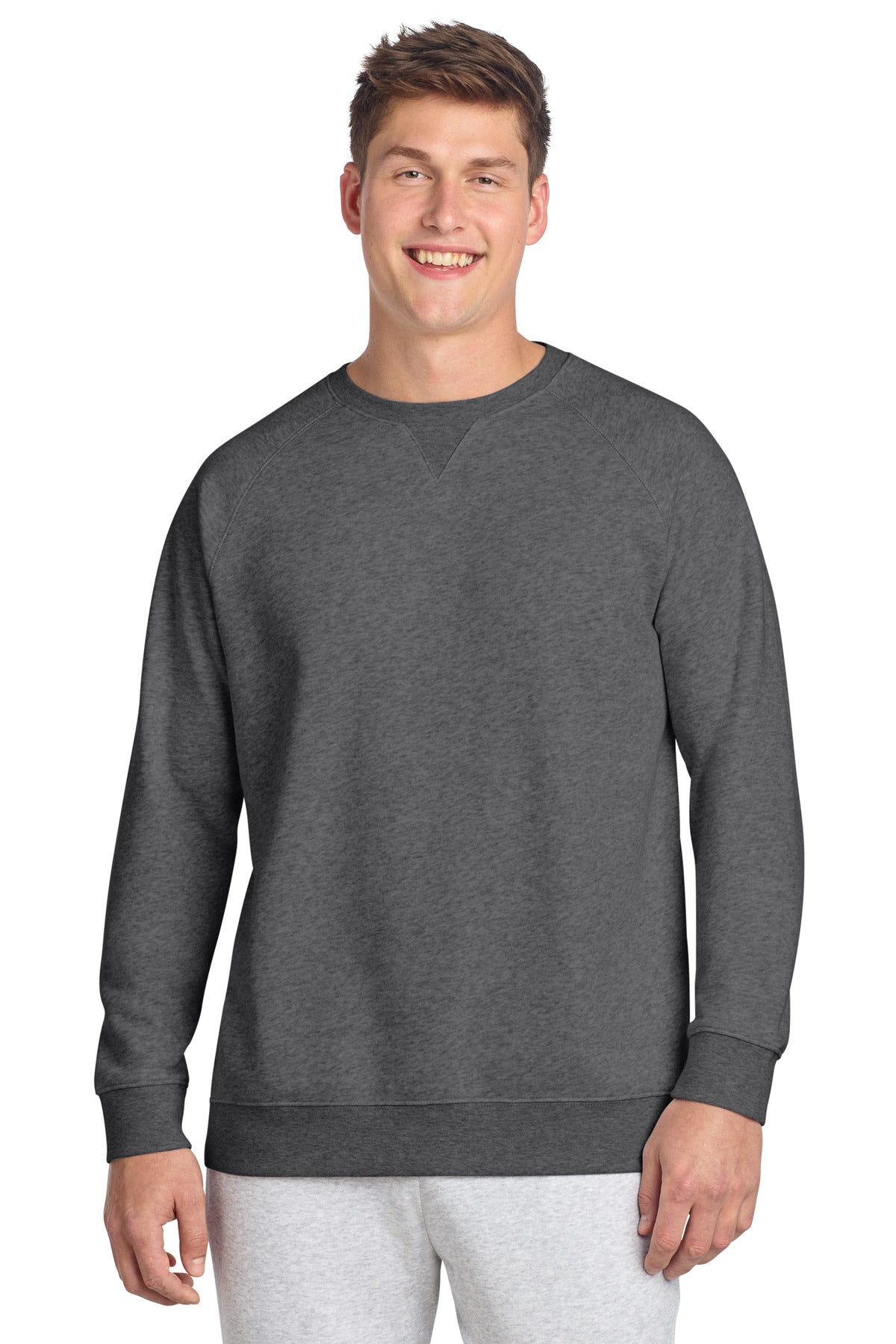 Sport-Tek Drive Fleece Crewneck STF203 Graphite Heather