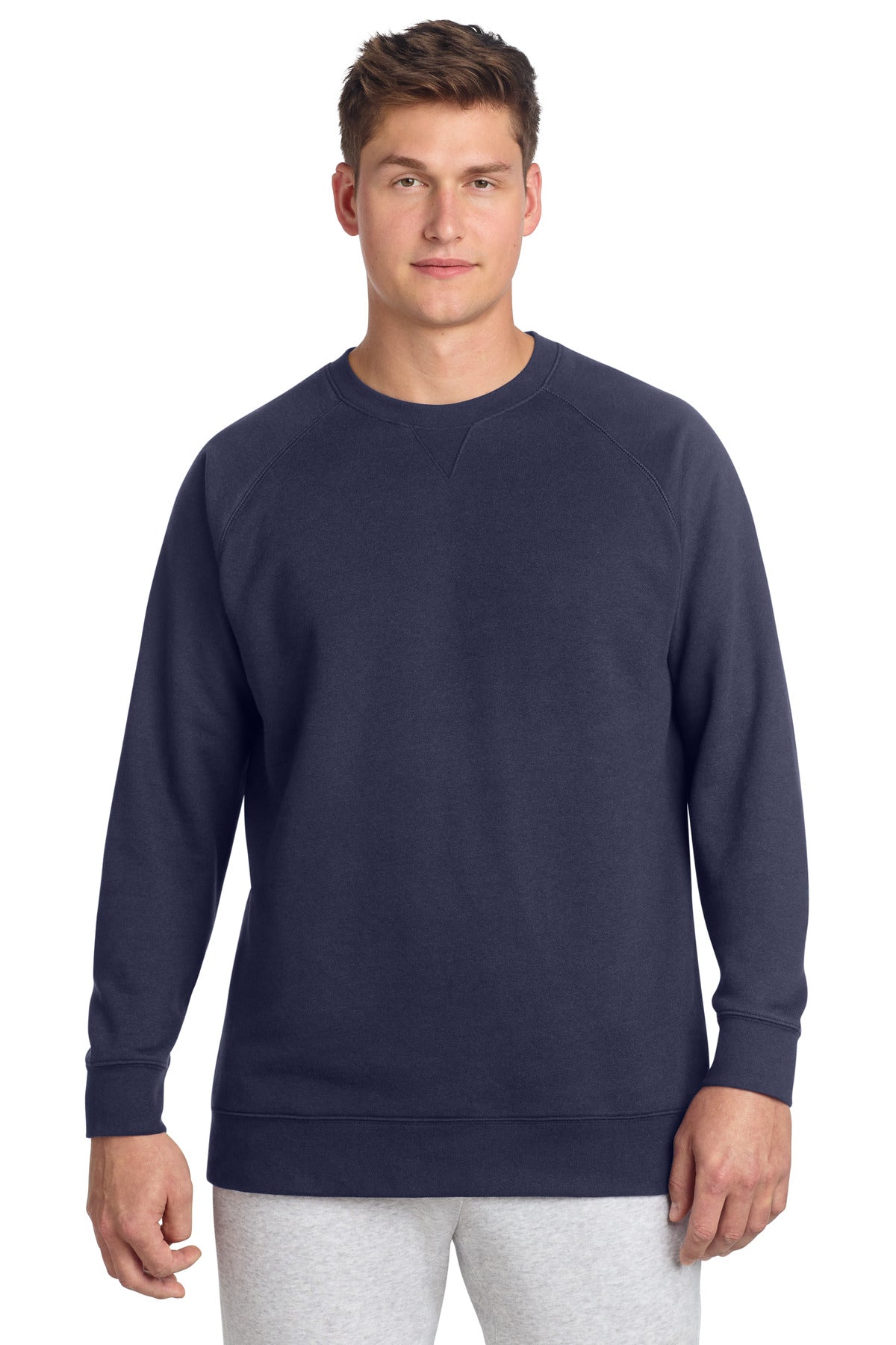 Sport-Tek Drive Fleece Crewneck STF203 True Navy