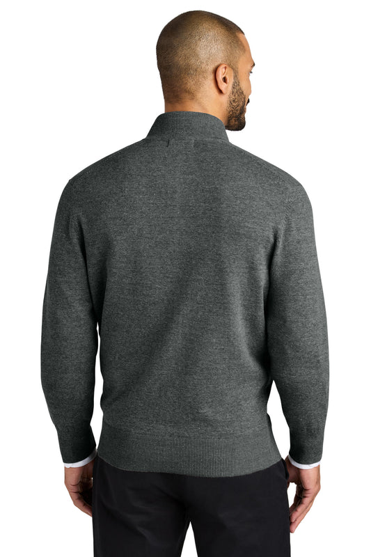 Port Authority Easy Care Full-Zip Sweater SW2901 Charcoal Heather