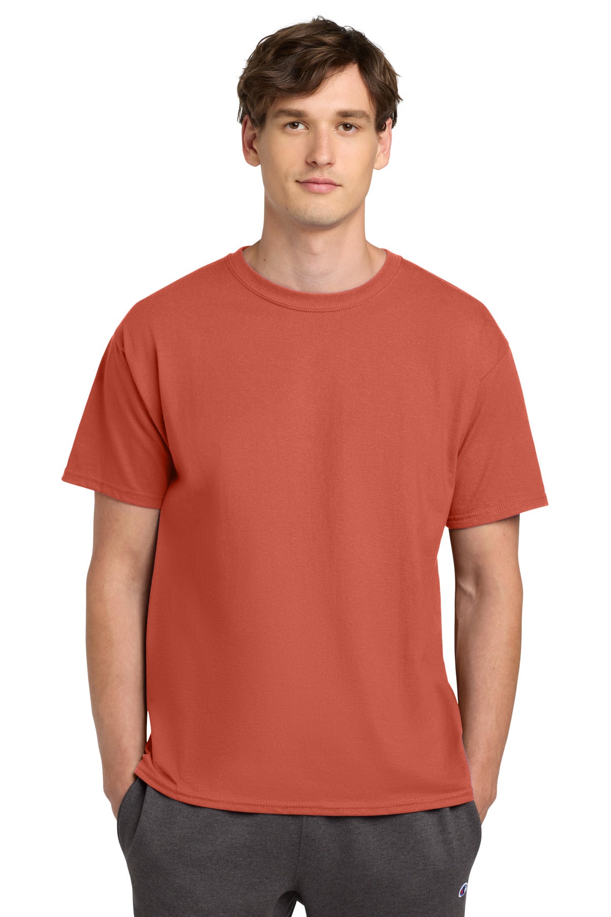 Champion Heritage 6-Oz. Jersey Tee T425 Red River Clay