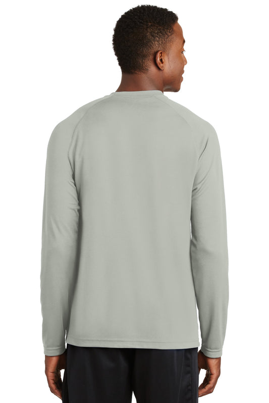 Sport-Tek Dry Zone Long Sleeve Raglan T-Shirt. T473LS Silver