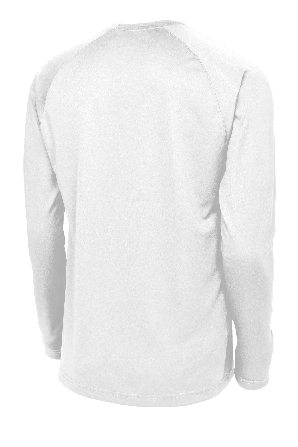 Sport-Tek Dry Zone Long Sleeve Raglan T-Shirt. T473LS White