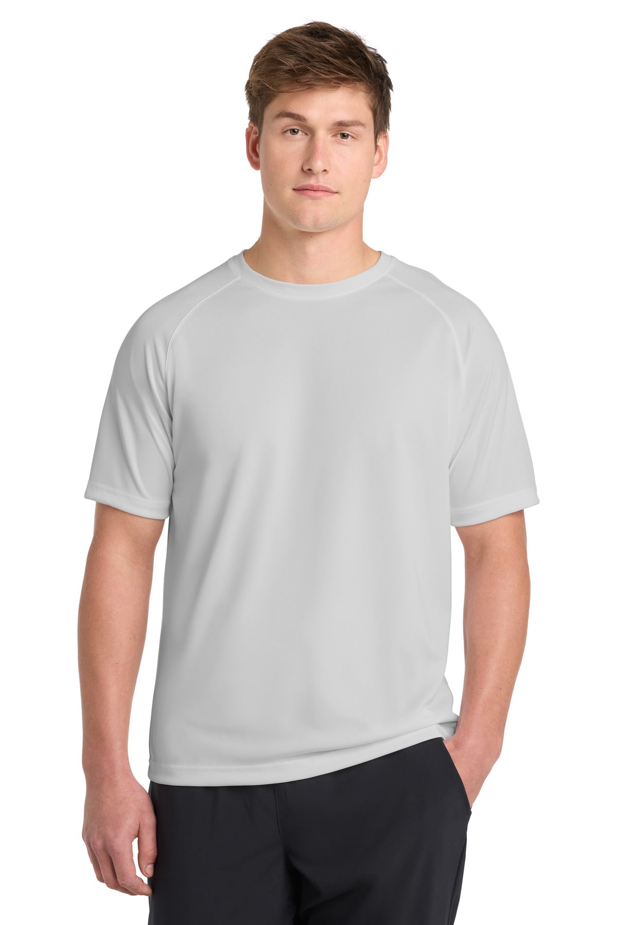Sport-Tek Dry Zone Short Sleeve Raglan T-Shirt T473 Silver