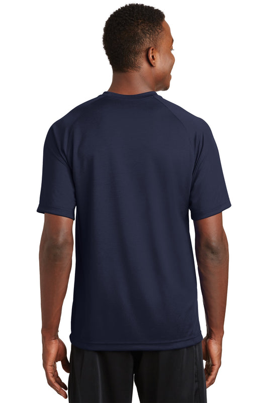 Sport-Tek Dry Zone Short Sleeve Raglan T-Shirt. T473 True Navy