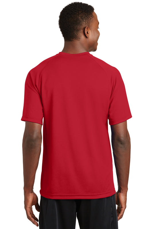 Sport-Tek Dry Zone Short Sleeve Raglan T-Shirt. T473 True Red