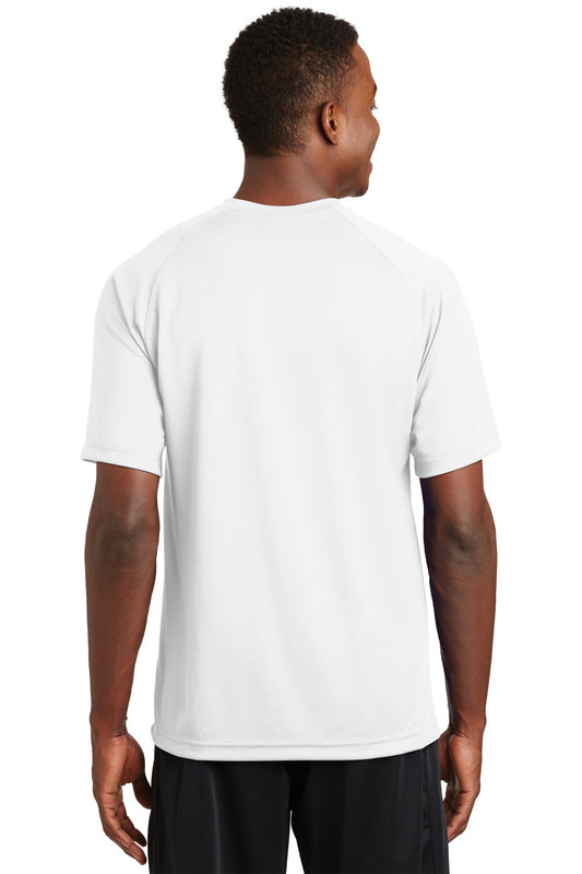 Sport-Tek Dry Zone Short Sleeve Raglan T-Shirt. T473 White