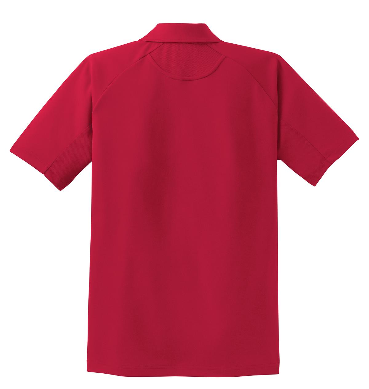 Sport-Tek Dri-Mesh Pro Polo. T474 Engine Red