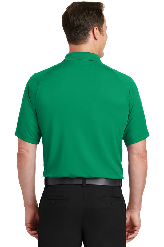 Sport-Tek Dry Zone Raglan Polo. T475 Kelly Green