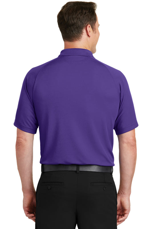 Sport-Tek Dry Zone Raglan Polo. T475 Purple