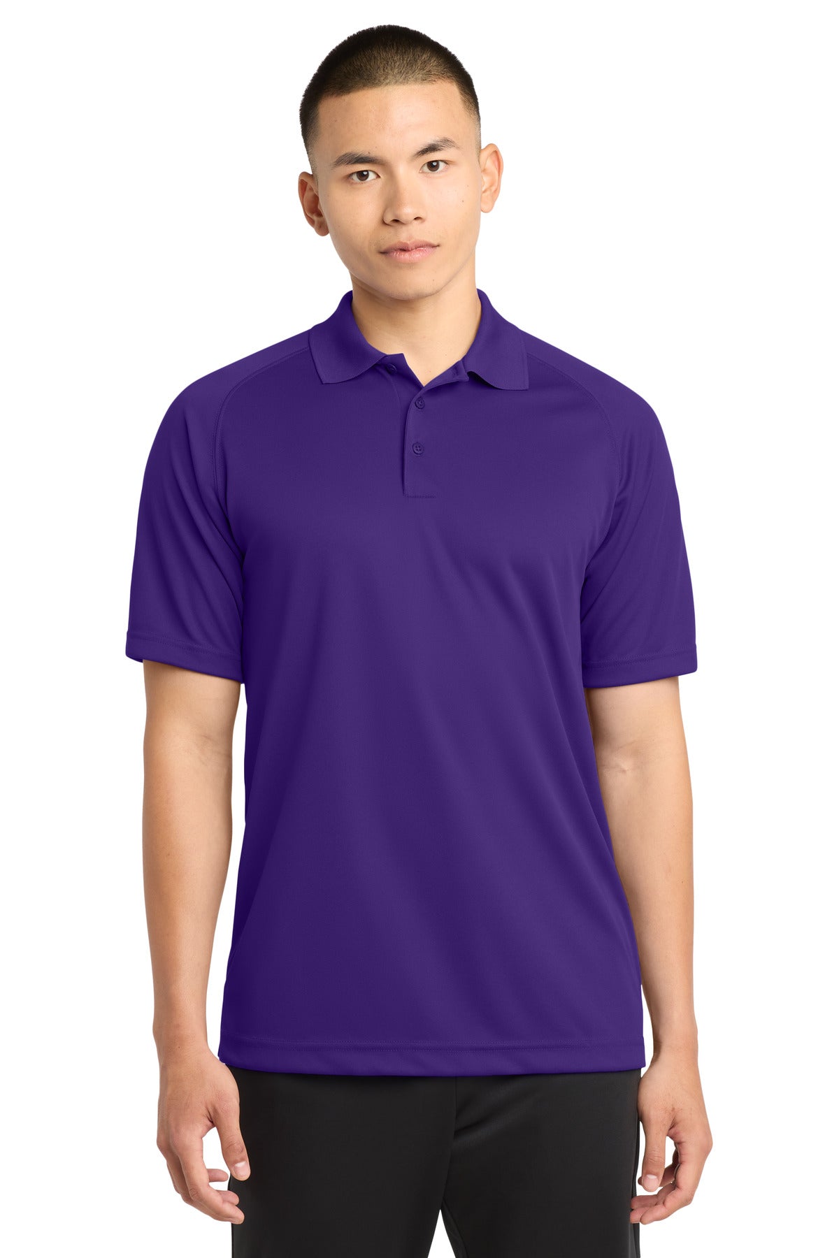 Sport-Tek Dry Zone Raglan Polo T475 Purple