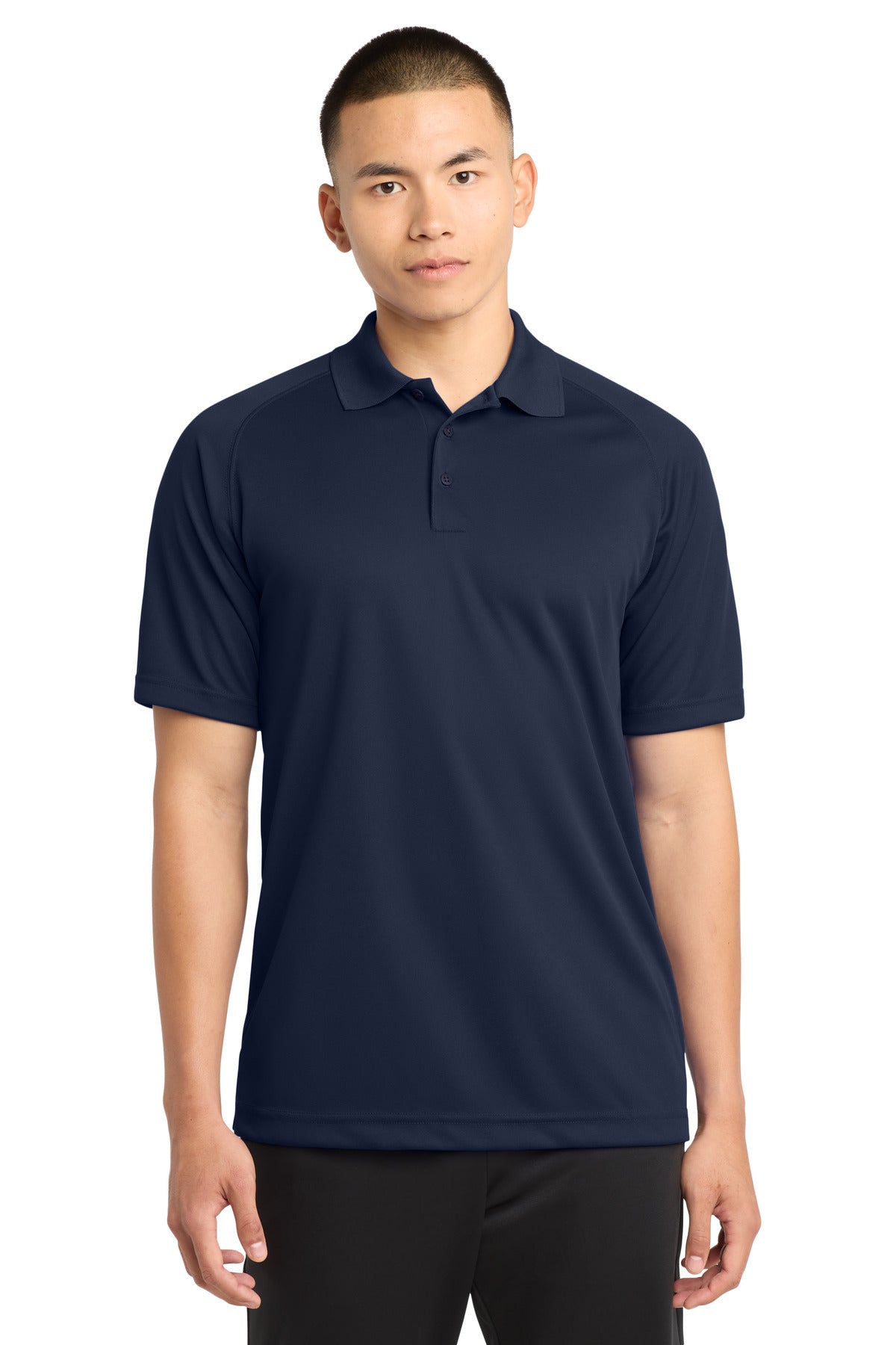 Sport-Tek Dry Zone Raglan Polo T475 True Navy