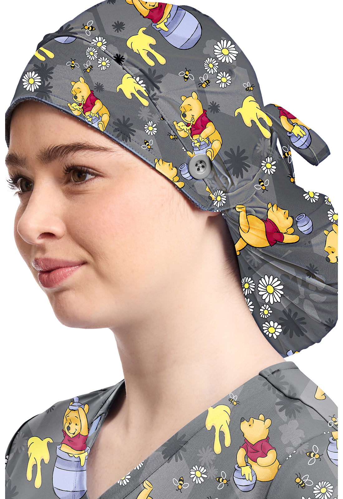 Tooniforms TF514 Unisex Print Bouffant Scrubs Hat Honey Business