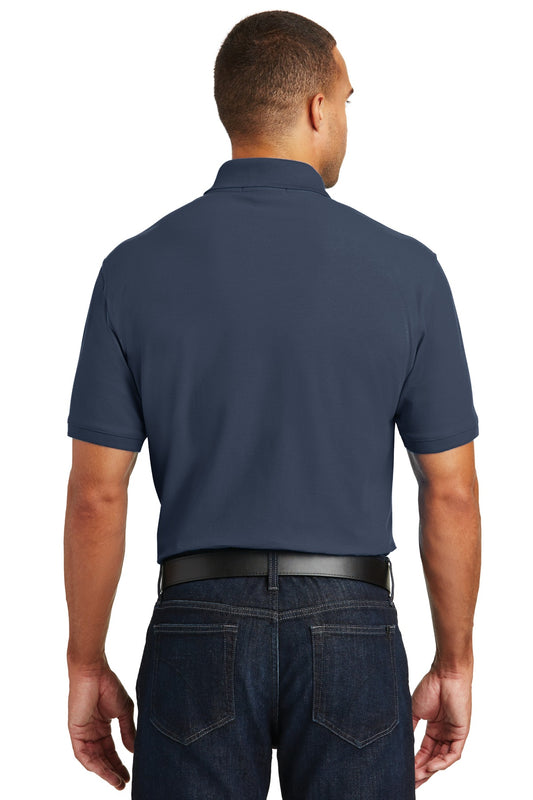 Port Authority Tall Core Classic Pique Polo. TLK100 River Blue Navy Tall