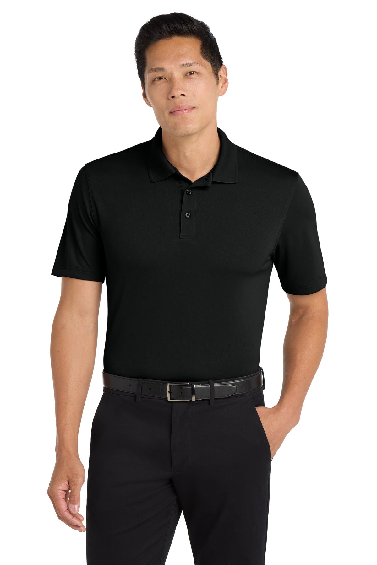 Port Authority Tall Dry Zone UV Micro-Mesh Polo TLK110 Deep Black