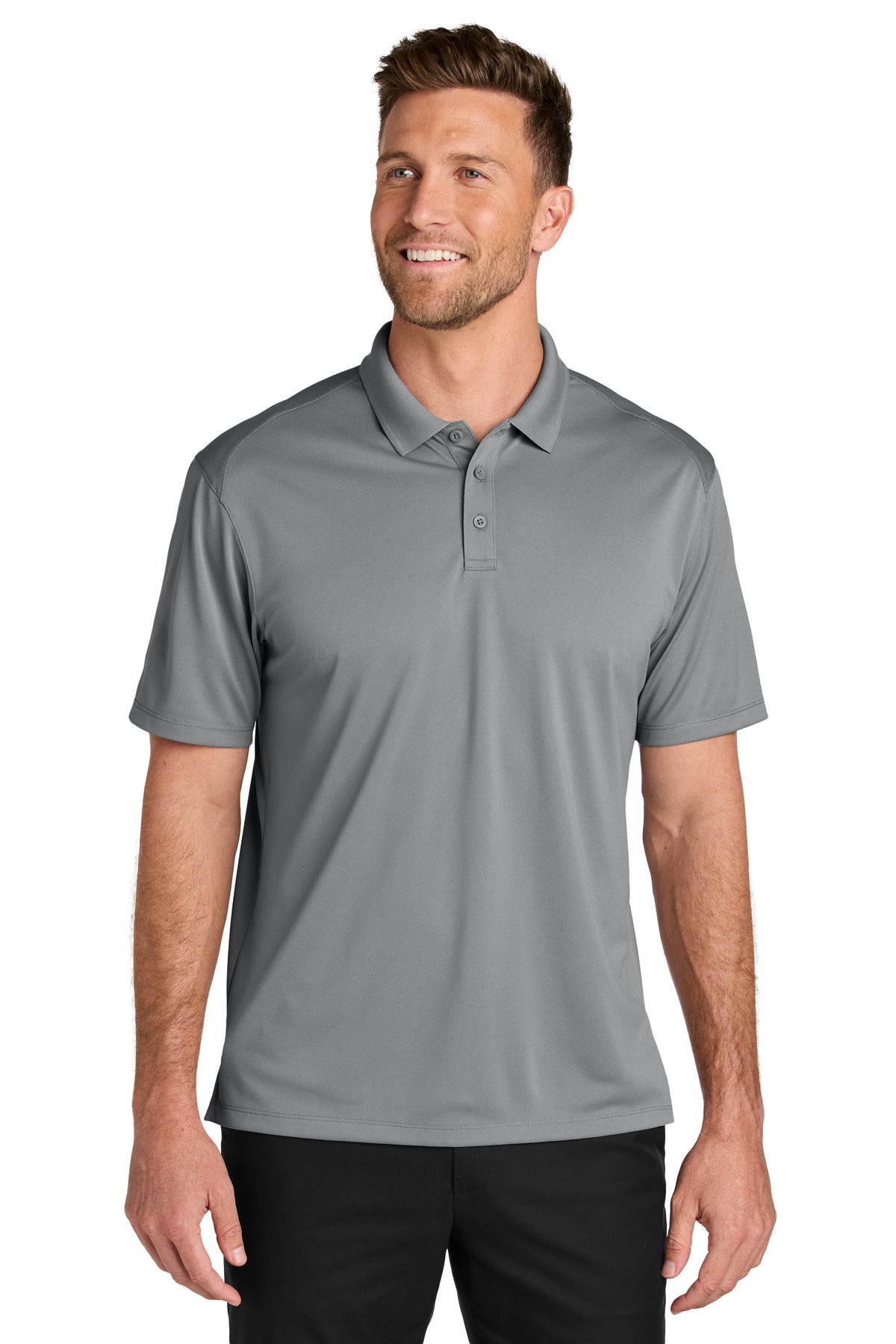 Port Authority Tall Wearever Performance Pique Polo TLK240 Gusty Grey