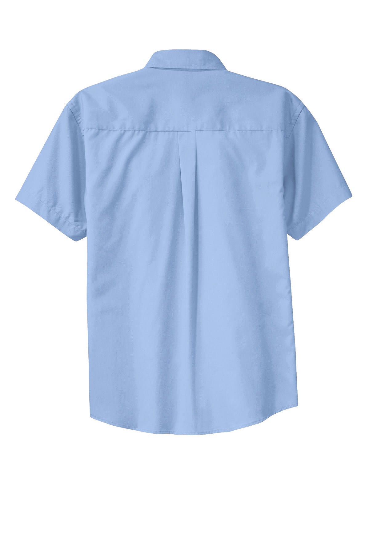 Port Authority Tall Short Sleeve Easy Care Shirt. TLS508 Light Blue/ Light Stone Tall
