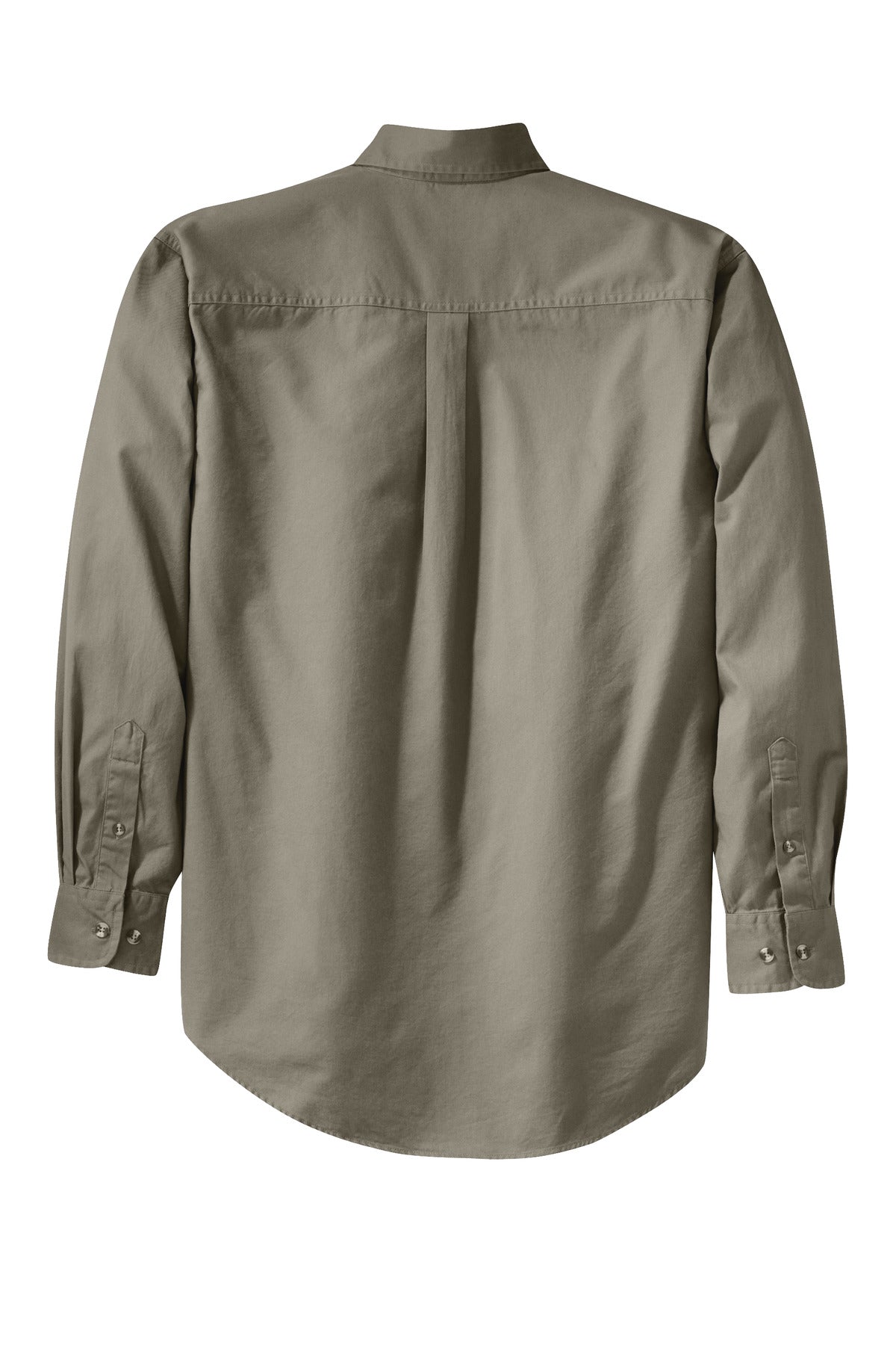 Port Authority Tall Long Sleeve Twill Shirt. TLS600T Khaki Tall