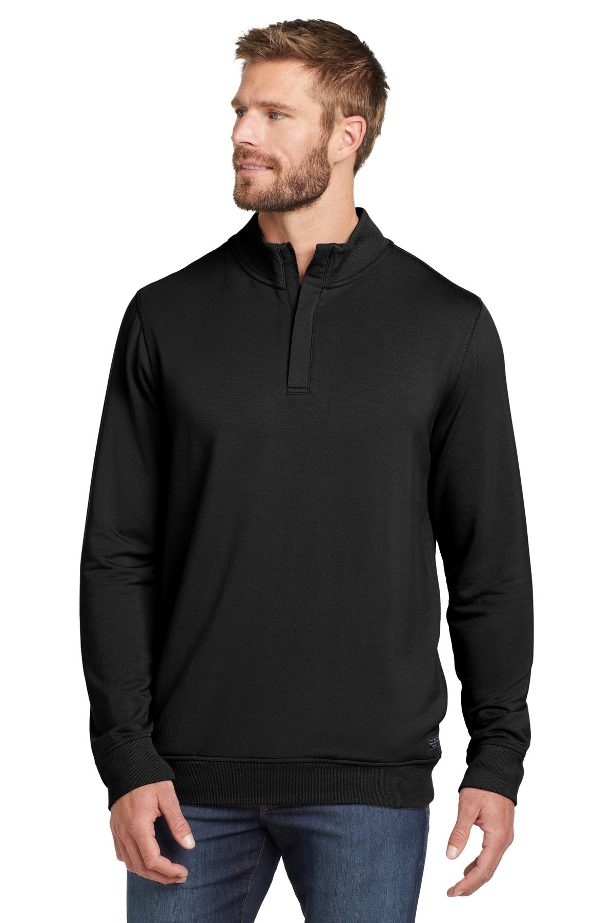 TravisMathew Newport 1/4-Zip Fleece TM1MU419 Black